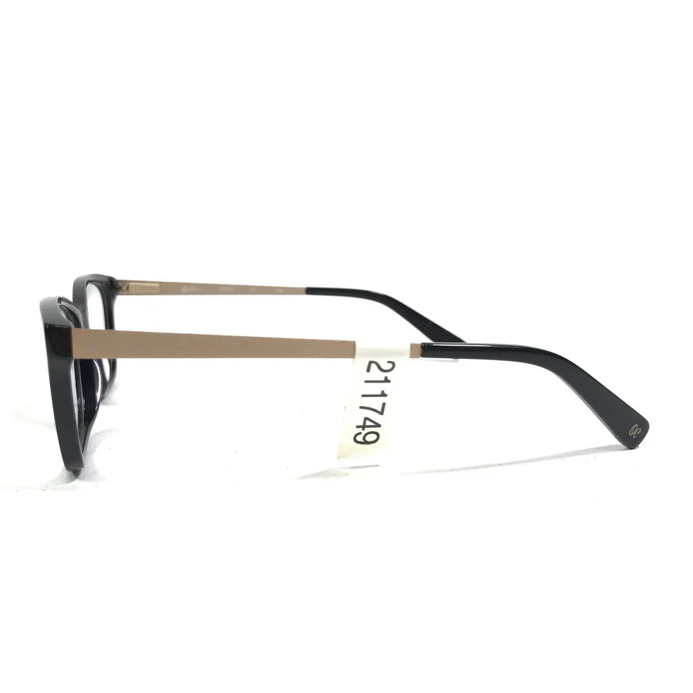 Oleg Cassini OCO534 001 Eyeglasses Frames Black Gold Square Full Rim 54-19-140